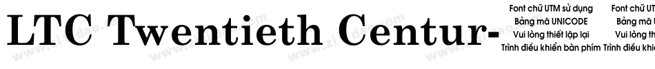 LTC Twentieth Centur字体转换